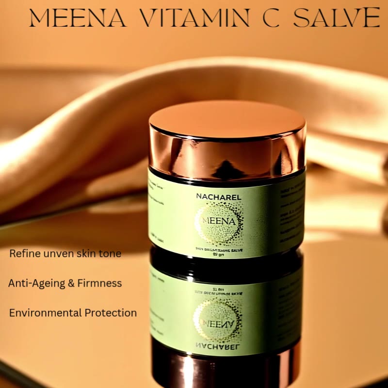 Meena Vitamin C Salve 50 gm skin brightening jar by Nacharel